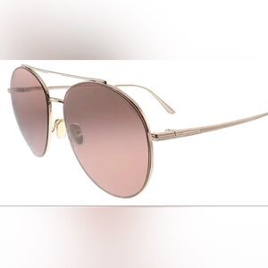 Tom Ford Simone 02 pink mirror aviator sunglasses